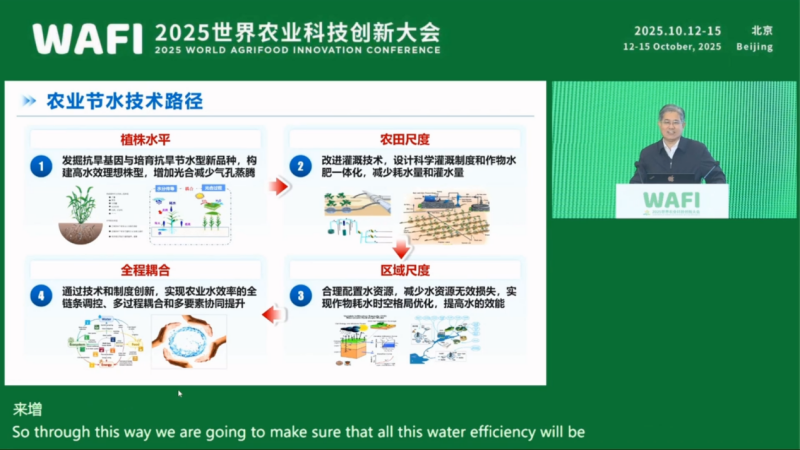 康绍忠院士:以科技破局农业节水难题,筑牢粮食安全“水支撑” 康绍忠院士:以科技破局农业节水难题,筑牢粮食安全“水支撑”