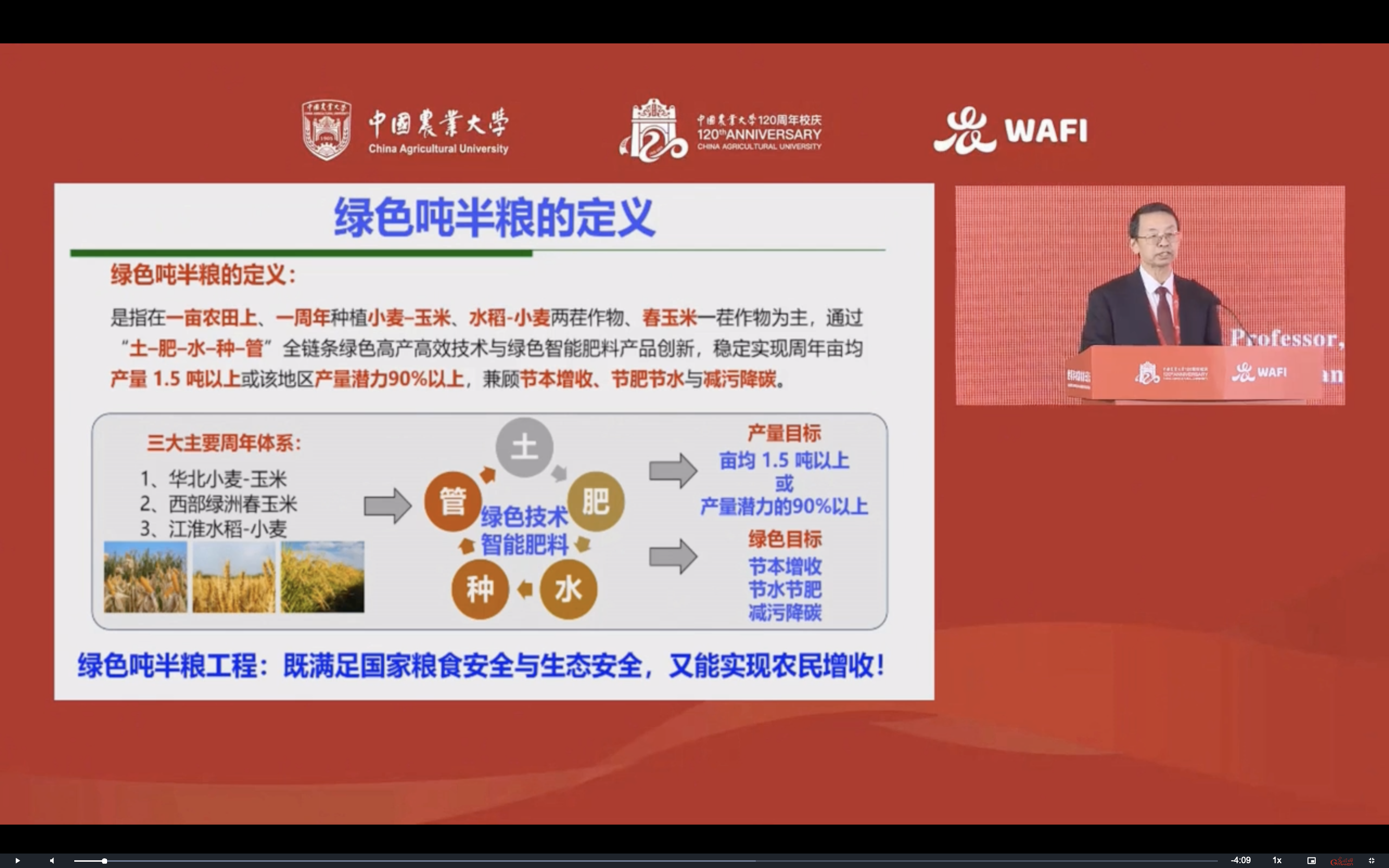 “绿色吨半粮行动”发布，以“中国方案”助力全球粮安