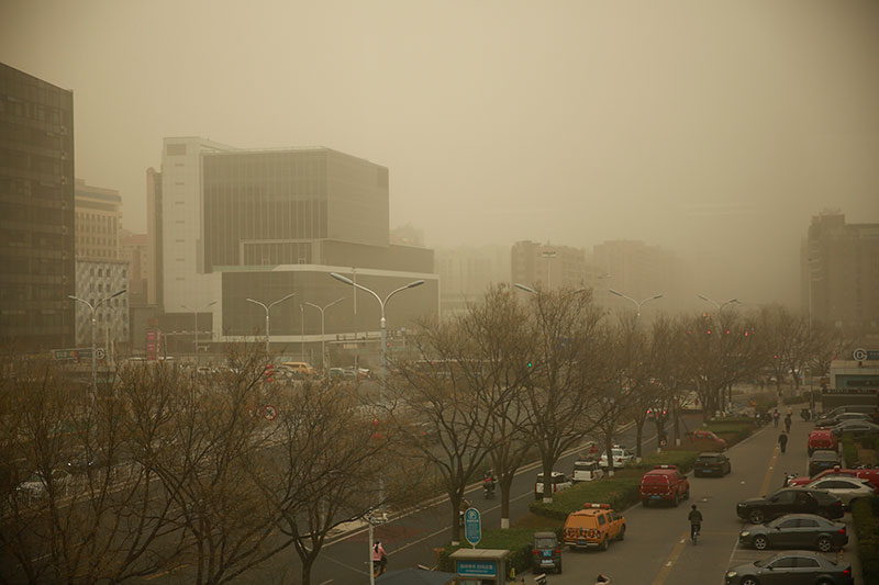 华北地区大范围沙尘过程预计11日下午结束
